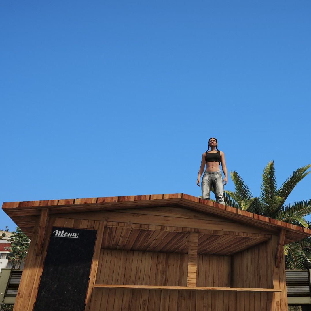 Wooden market
