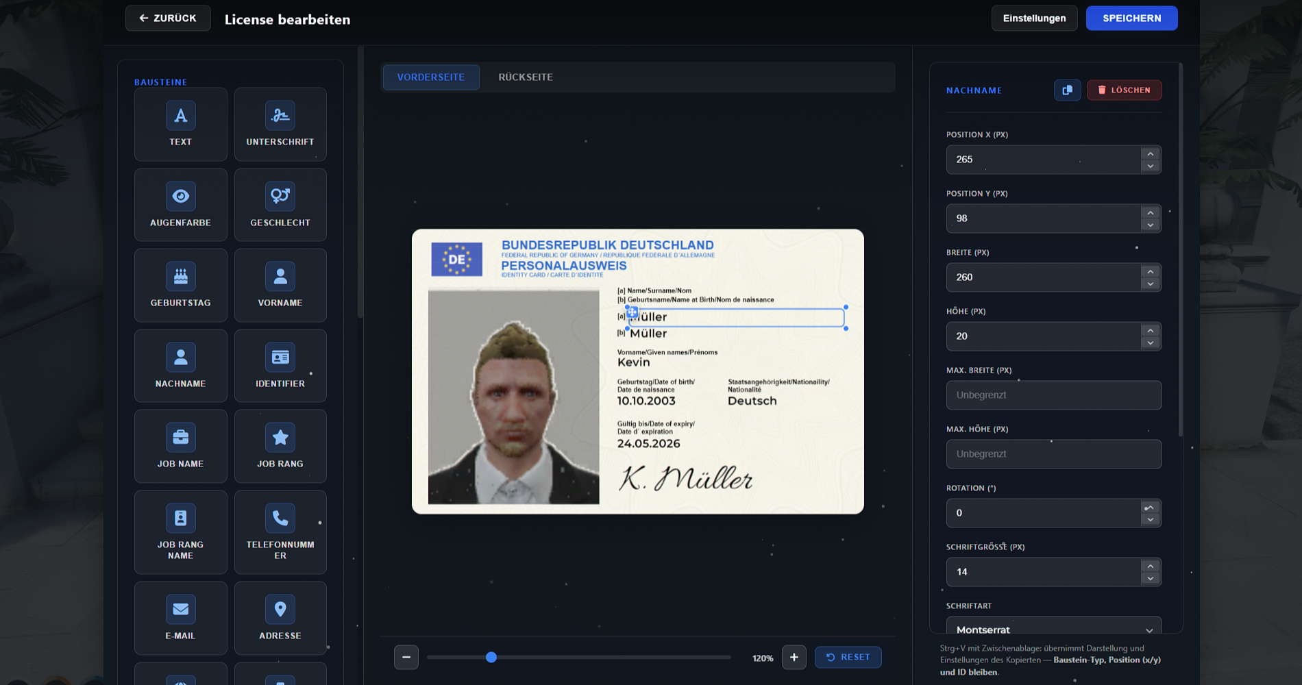 Ultimatives Lizenz- & Ausweissystem Screenshot 5