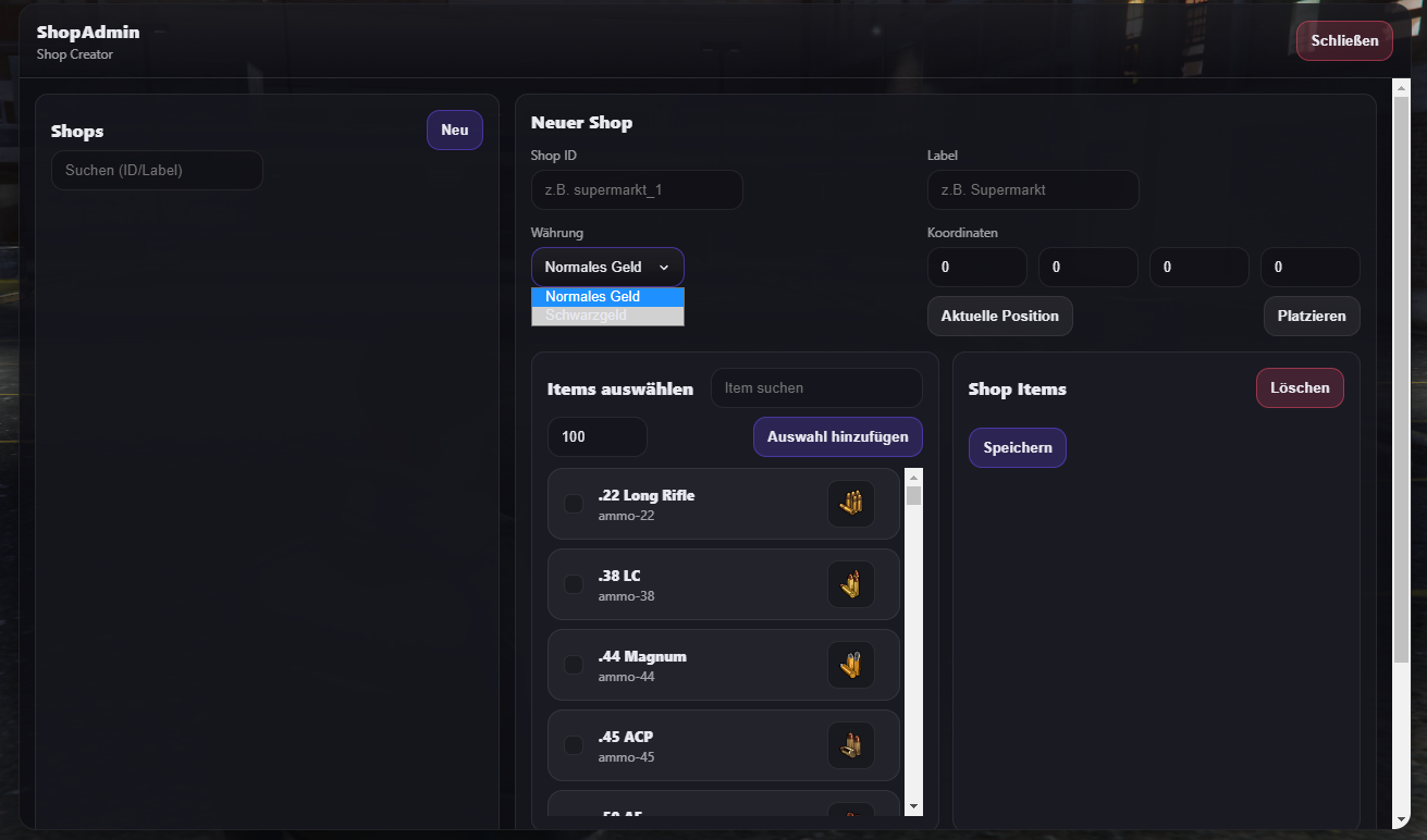 S&T Shop Creator