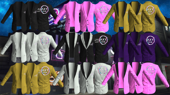 Galaxy Night Club Suits