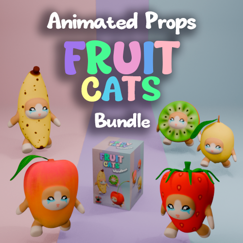 FRUIT CATS ∣ ANIMATED PROPS + BLIND BOX