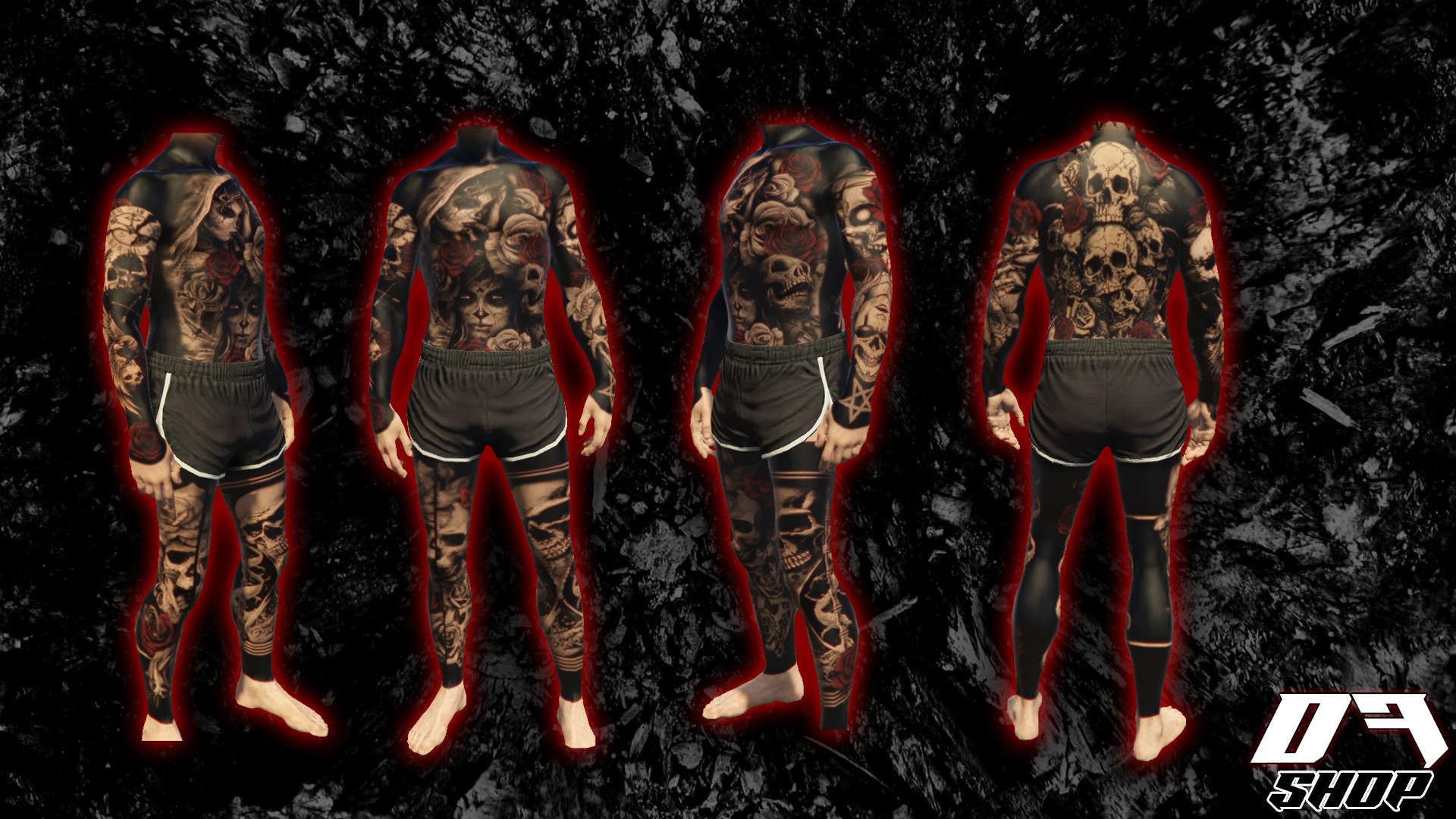 Skull & Roses V1