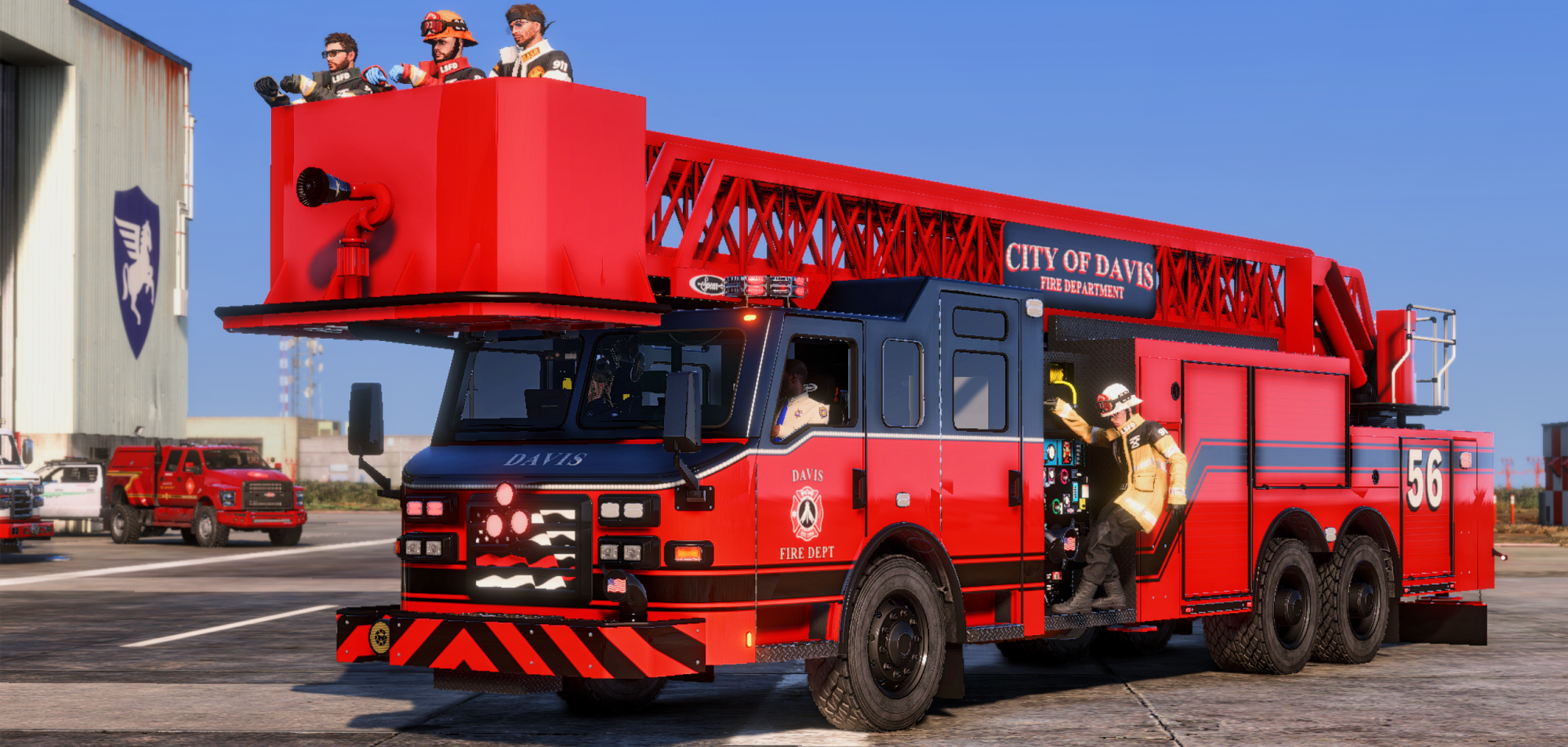 Fire Trucks Bundle - Electric, Pumper, Ladder, Rescue & Command