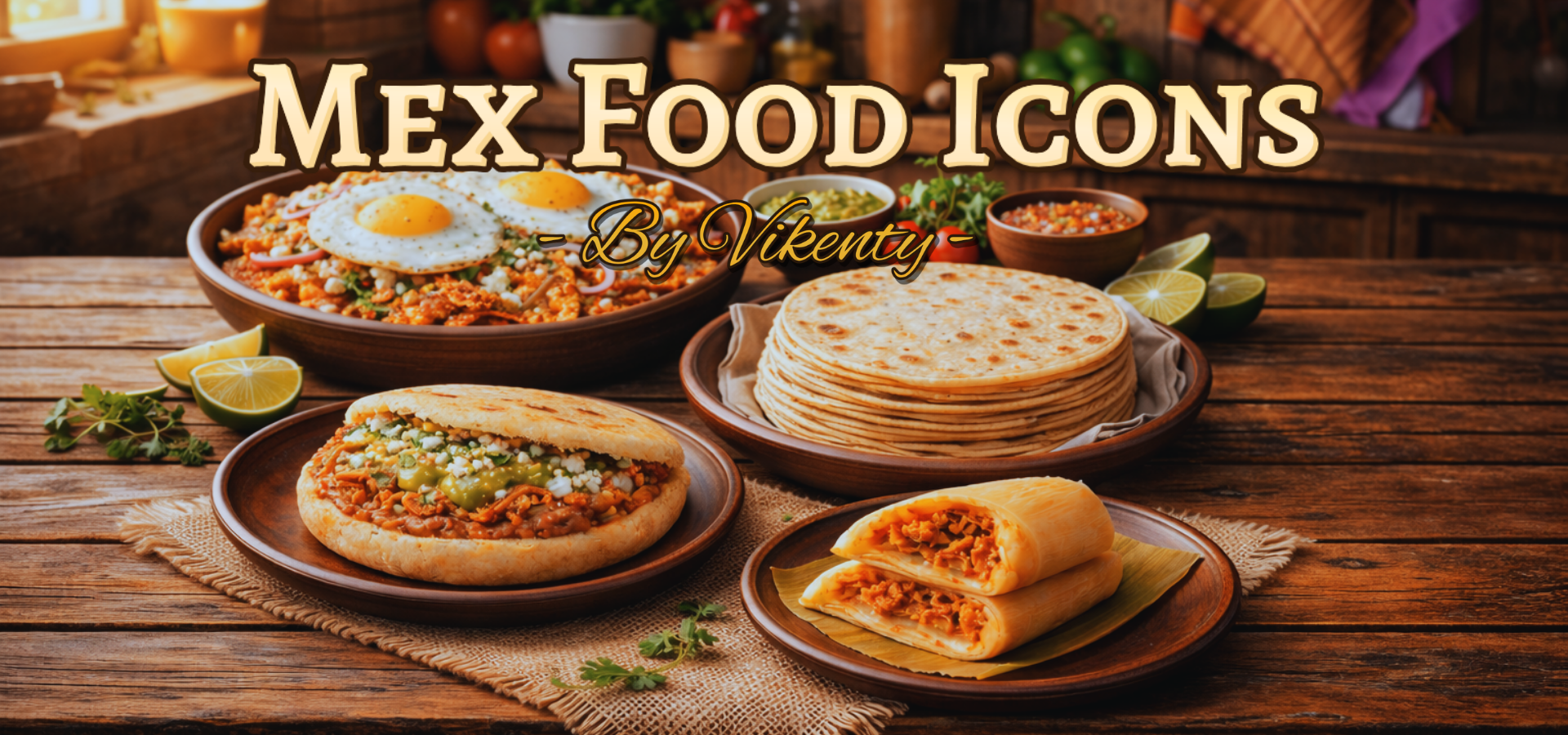 Mexican Food Icons x20 | 01