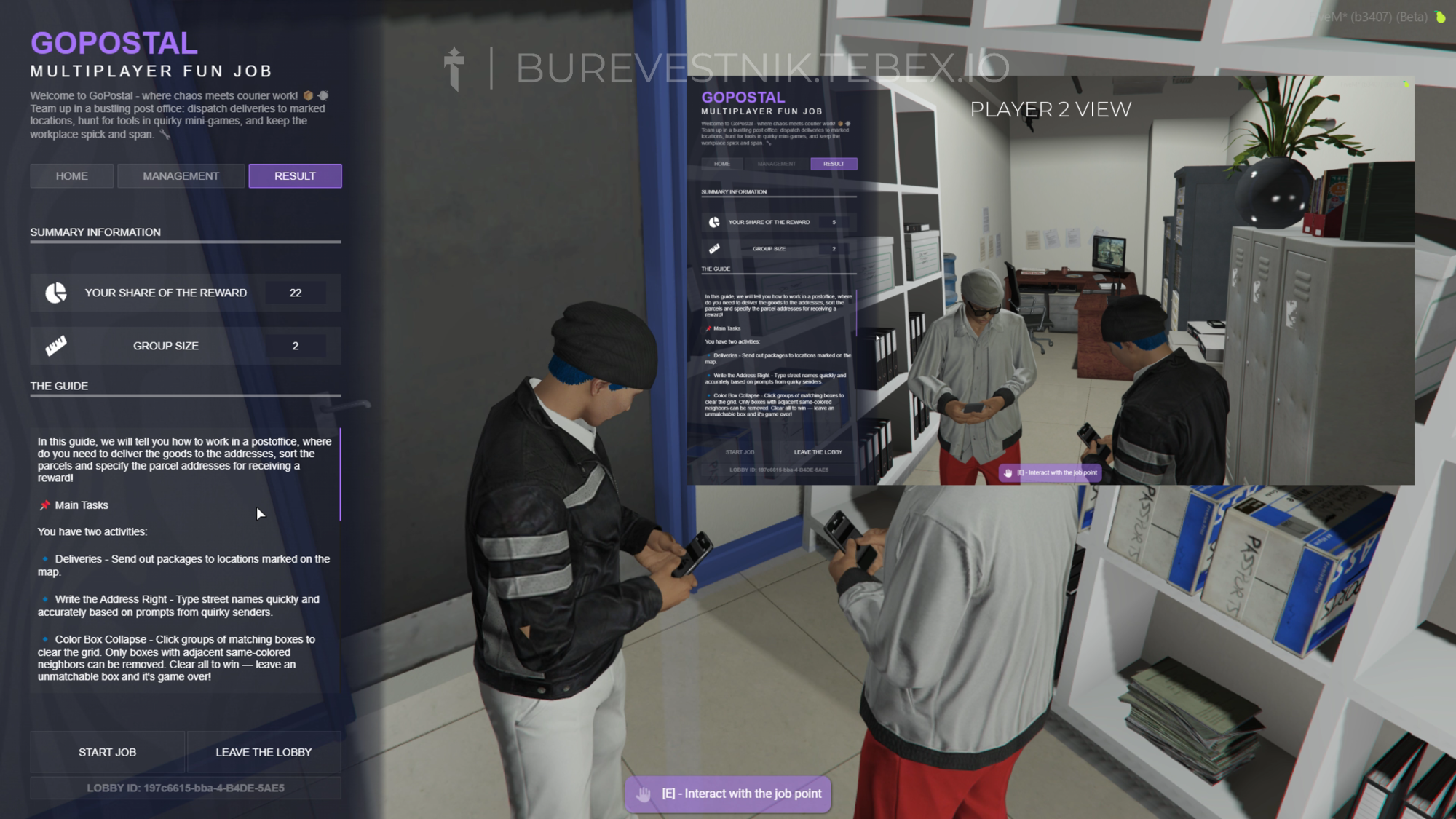 [Multiplayer postal courier job]esx qbcore standalone {ESCROW}