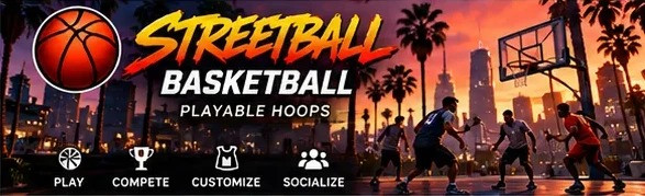 Streetball Basketball — Playable Hoops for FiveM (Qbox / QBCore)