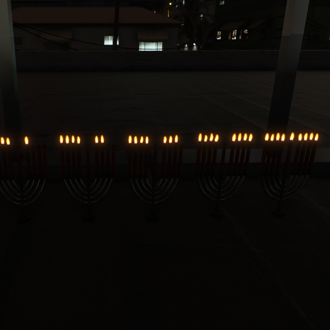 Jewish candlestick