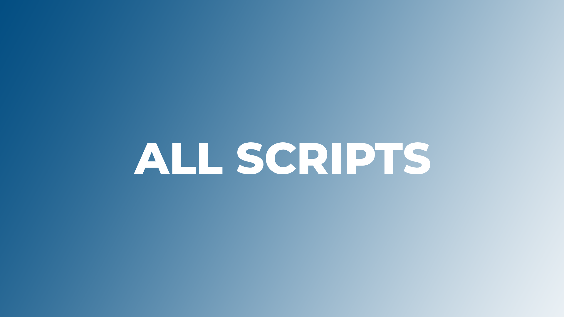 All Scripts