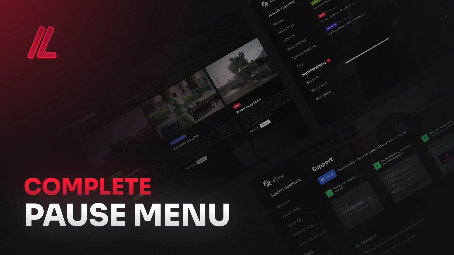 Complete Pause Menu — FiveM script thumbnail