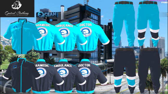 Ocean's Paramedic Uniform [Male and Female}