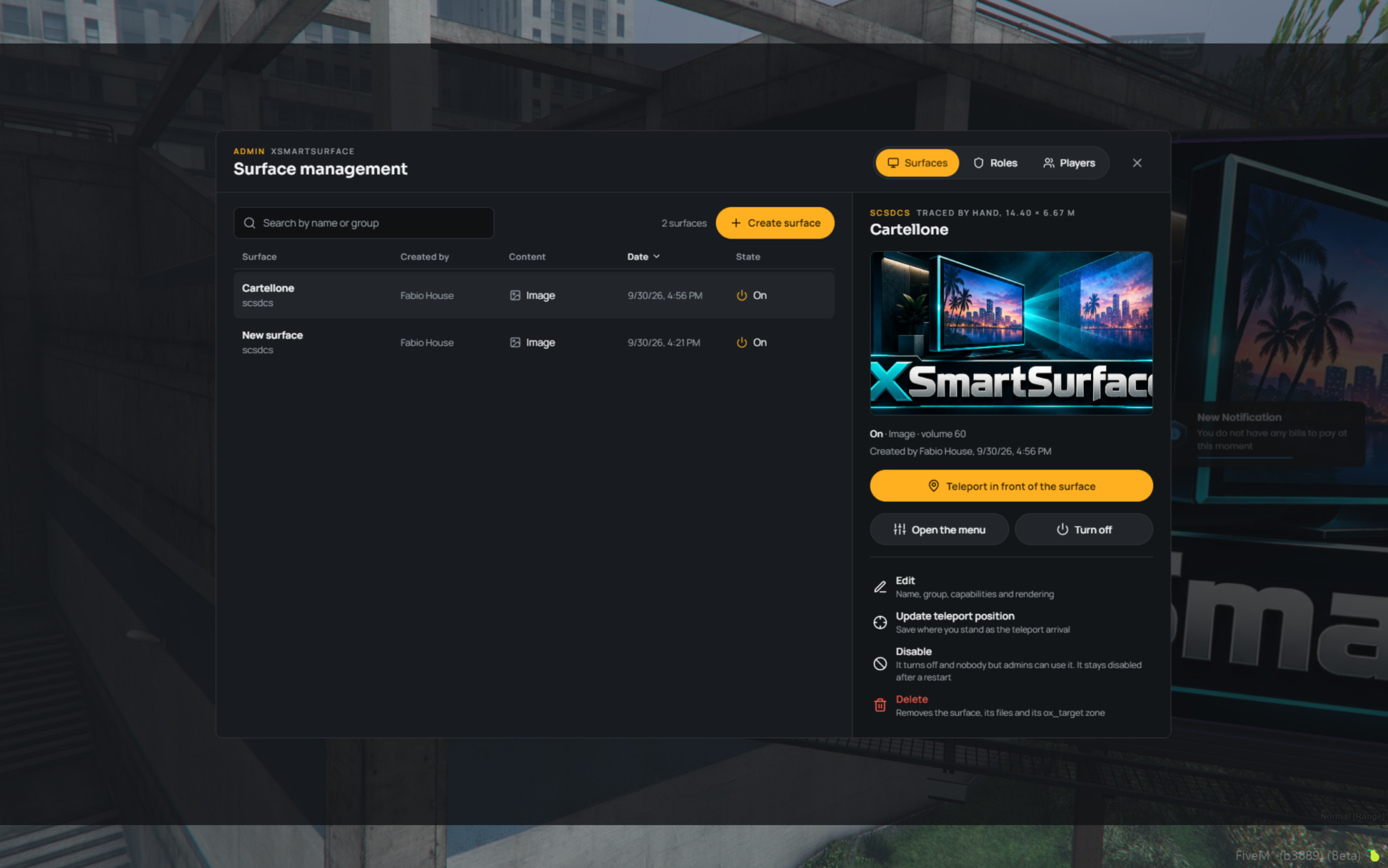 XSmartSurface - TV,  Projector, Whiteboard and more Script