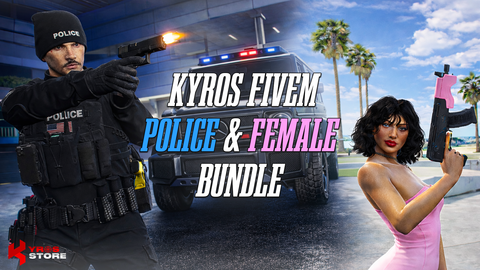 Police & Female Weapons Pack Bundle (SAVE $10)