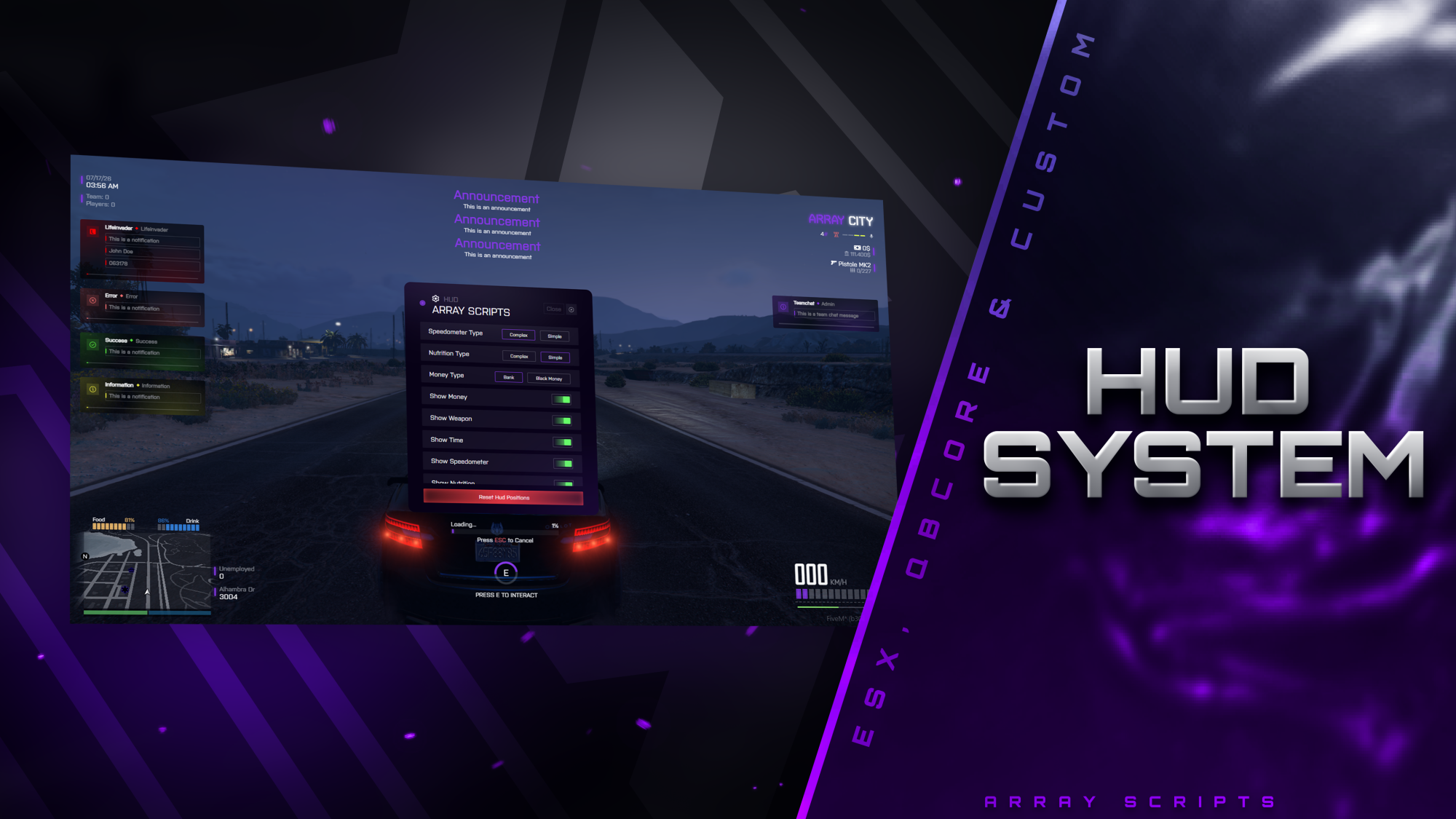 ARRAY  HUD