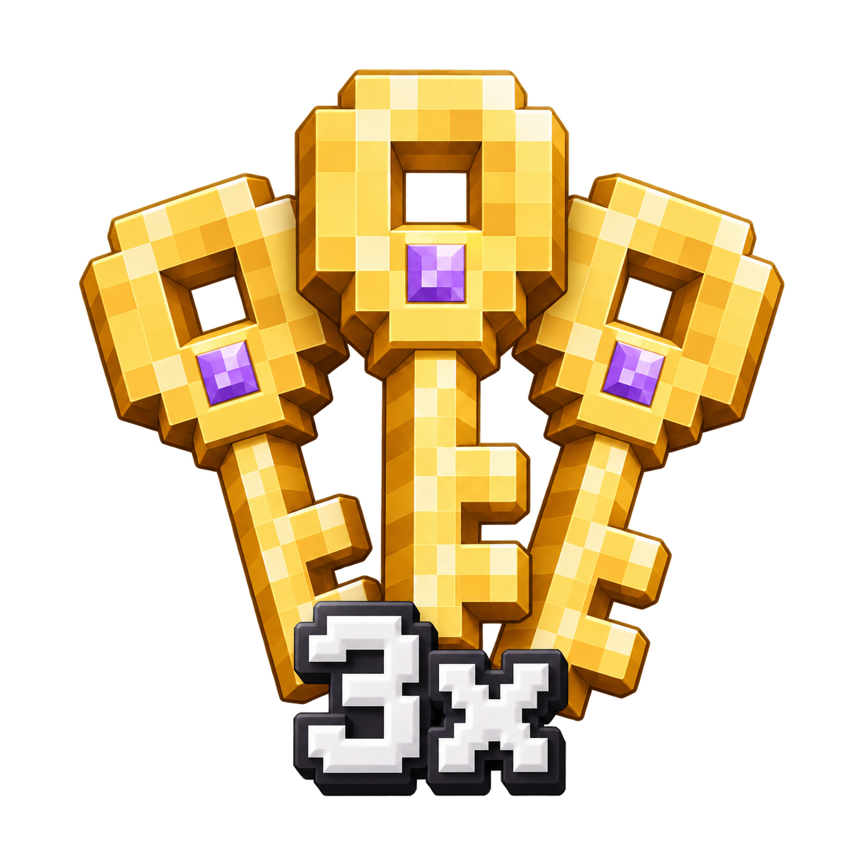 3x Cosmetic Key