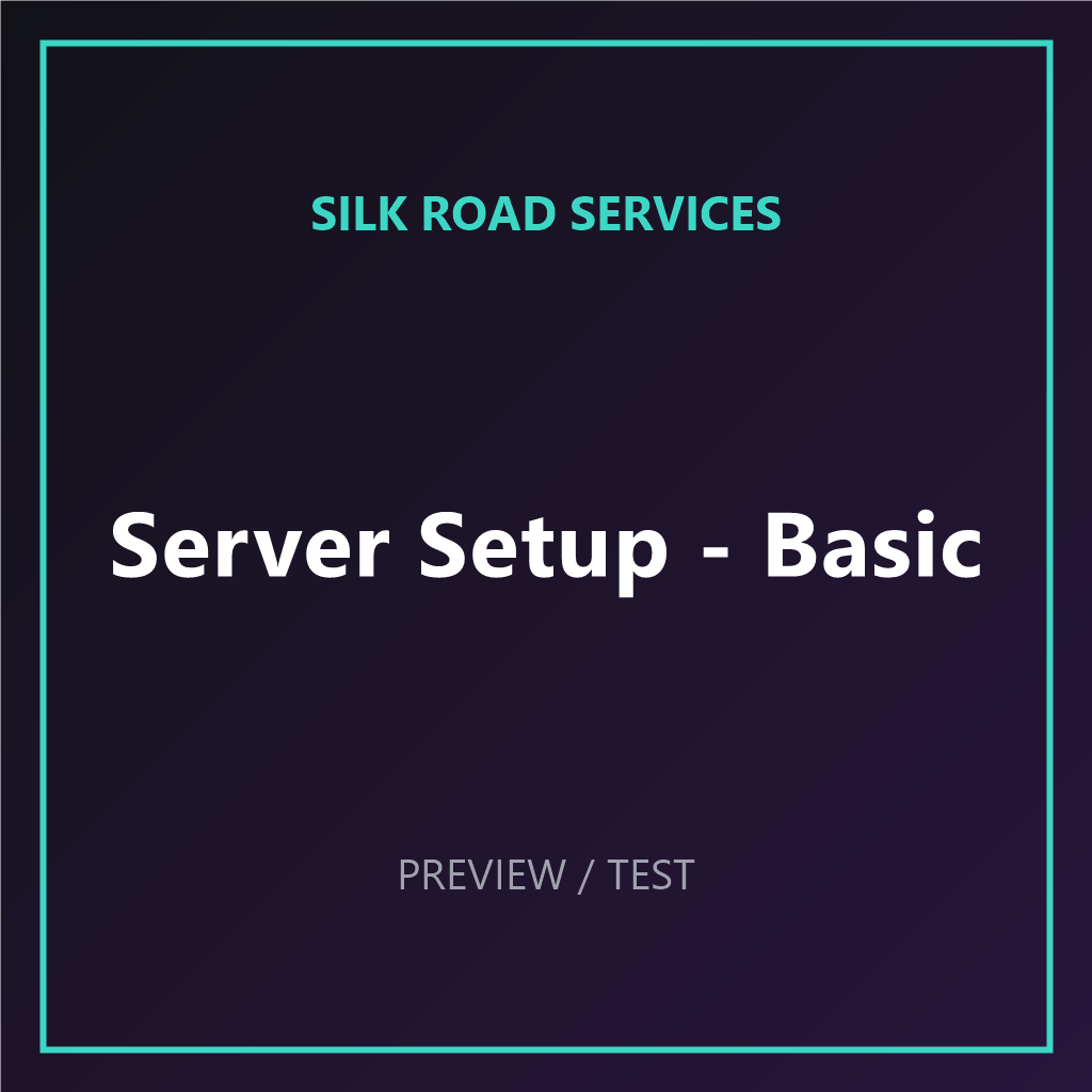 [TEST] Server Setup & Optimization – Basic
