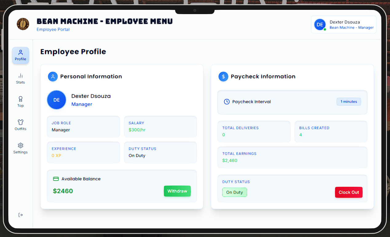 [BEAN MACHINE JOB V2] QBCORE QBOX ESX { SCRIPT}