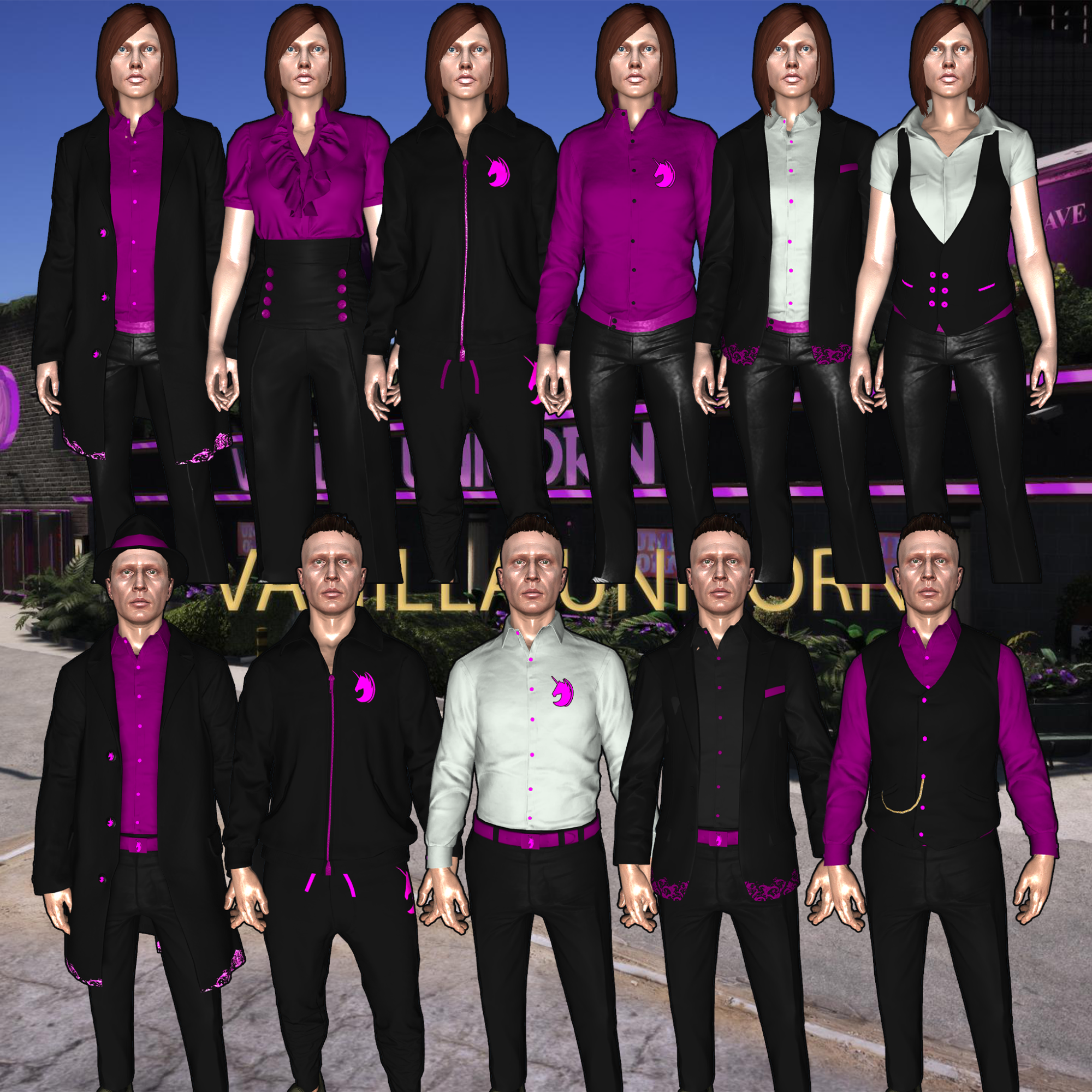 Vanilla Unicorn Formal Wear [M+F]