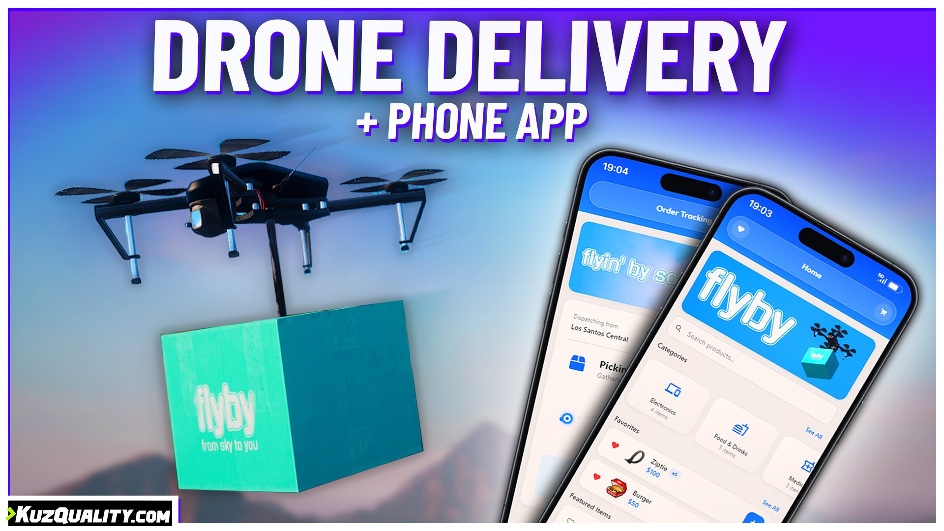 FiveM Script Drone Deliveries + Phone App