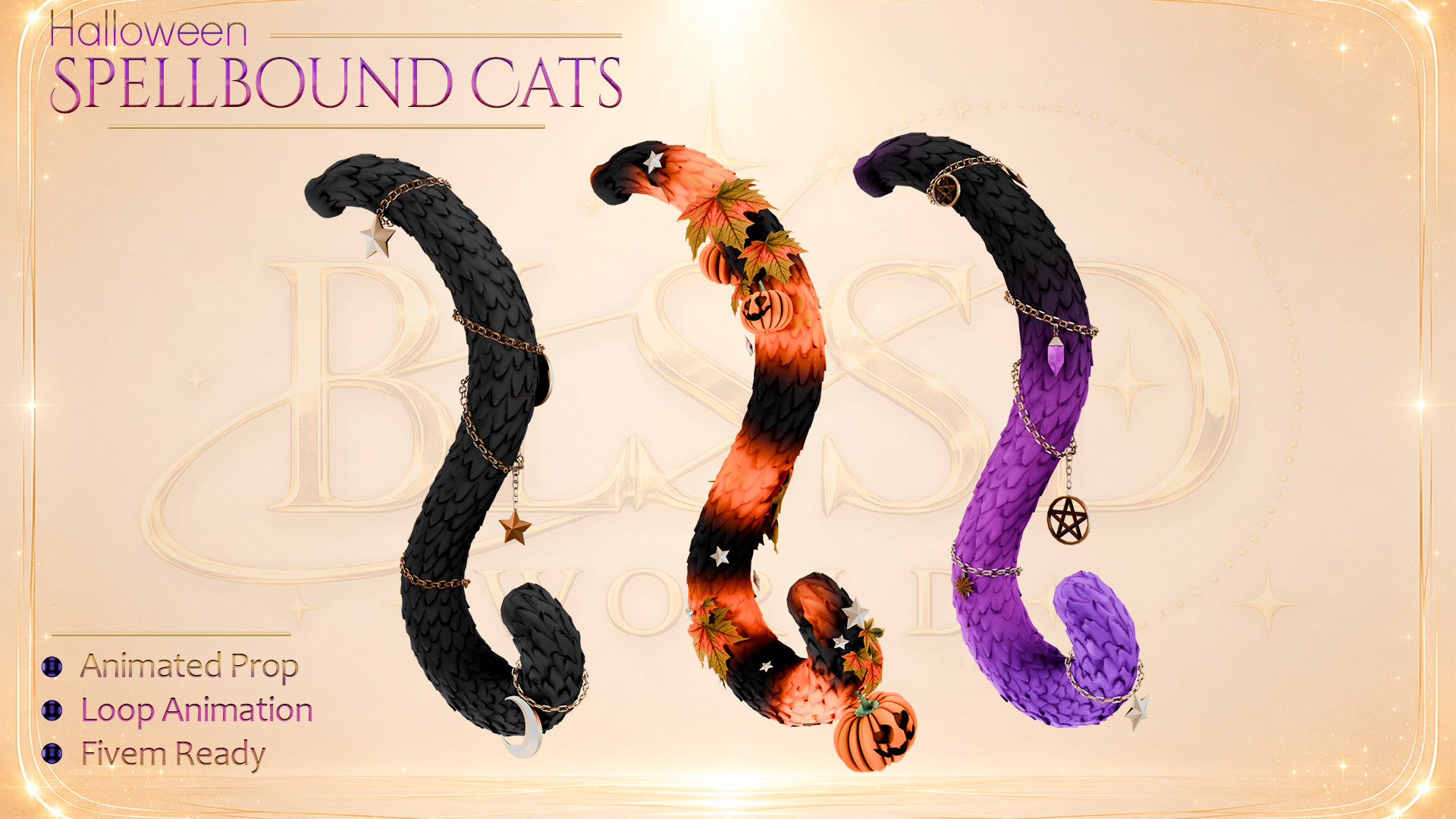 Spellbound Cats - Animated Props pack