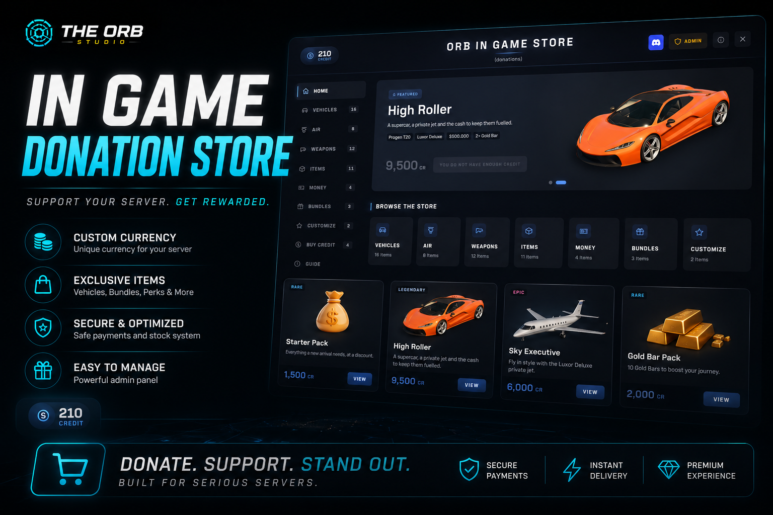 In-Game Store (donor menu) - media 1