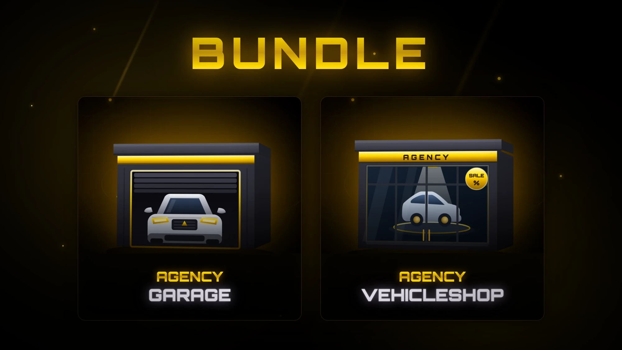 Agency Garage + Vehicleshop Bundle