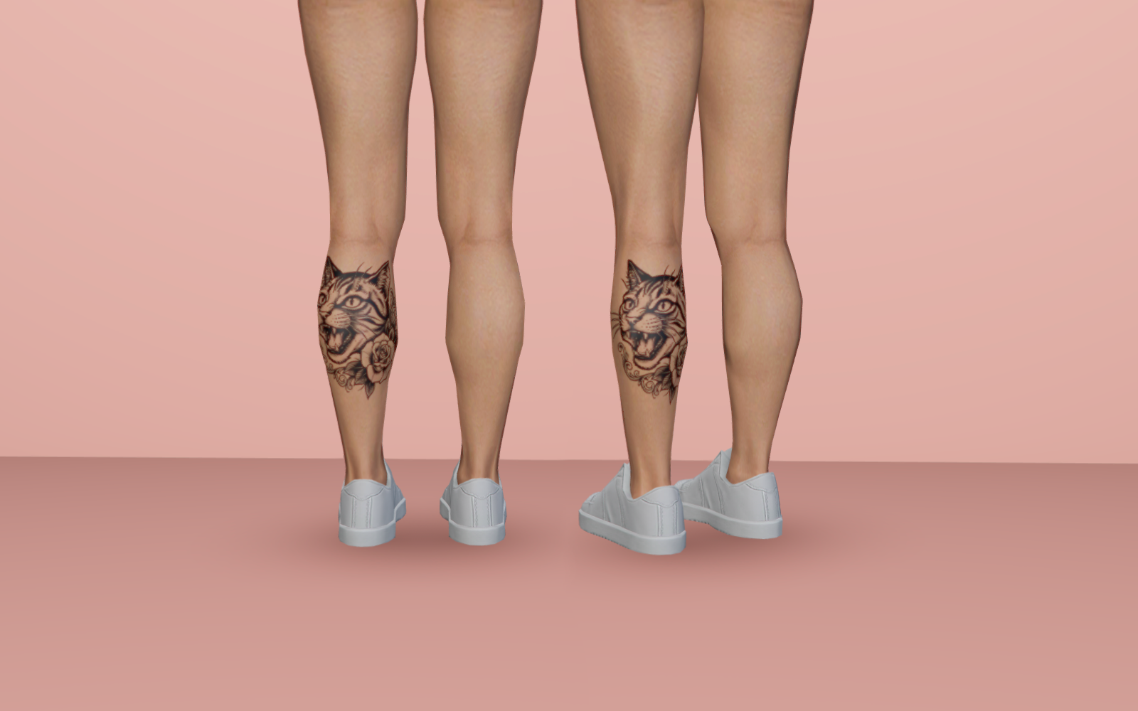 #003 Cat Head Tattoo