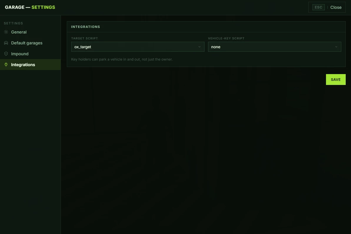 Garage - Early Access