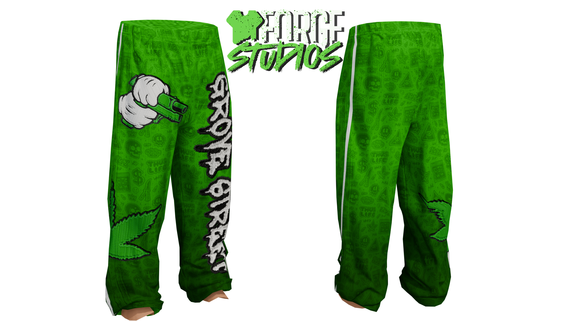 Grove Street FiveM Clothing Packs (Faction) Pack — outfit preview 4