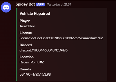 Arsild Development Repair System