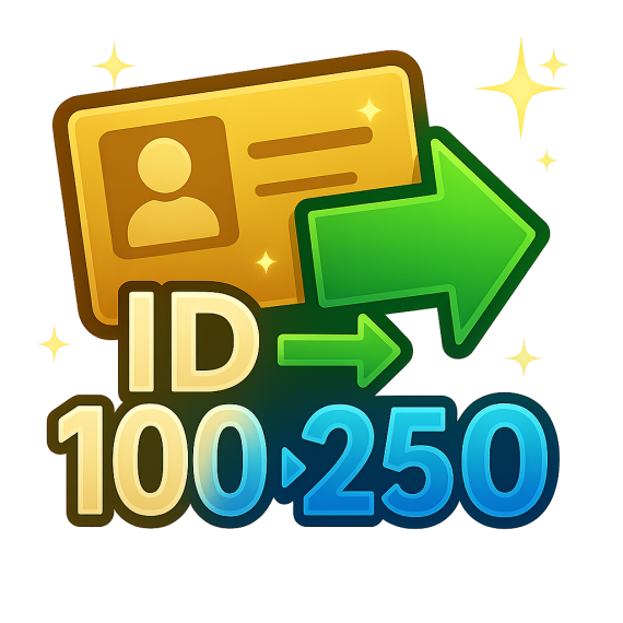 ID 100->250