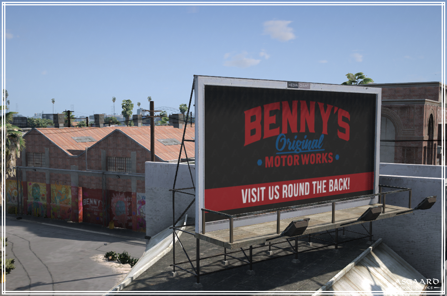 Benny's Motorworks Billboard