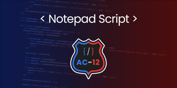 AC-12 Development · Notepad Script