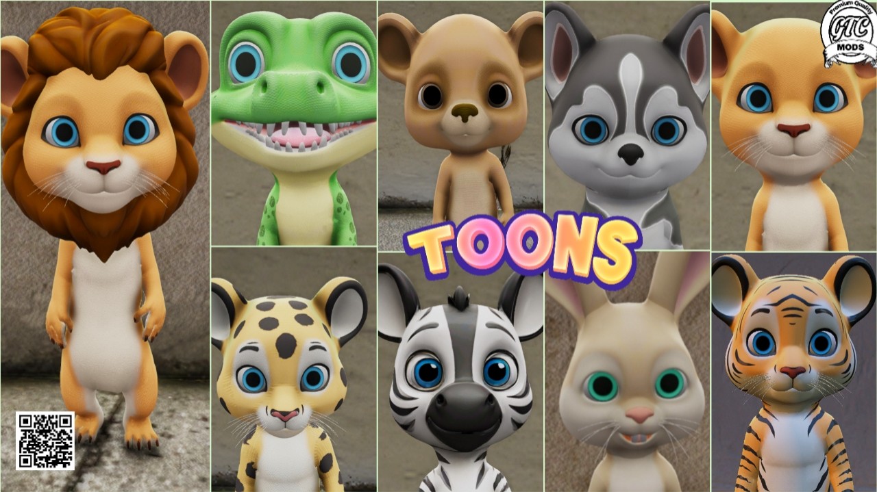 (Pack of 9) Cutest Baby Animal Peds Pack for FiveM RP