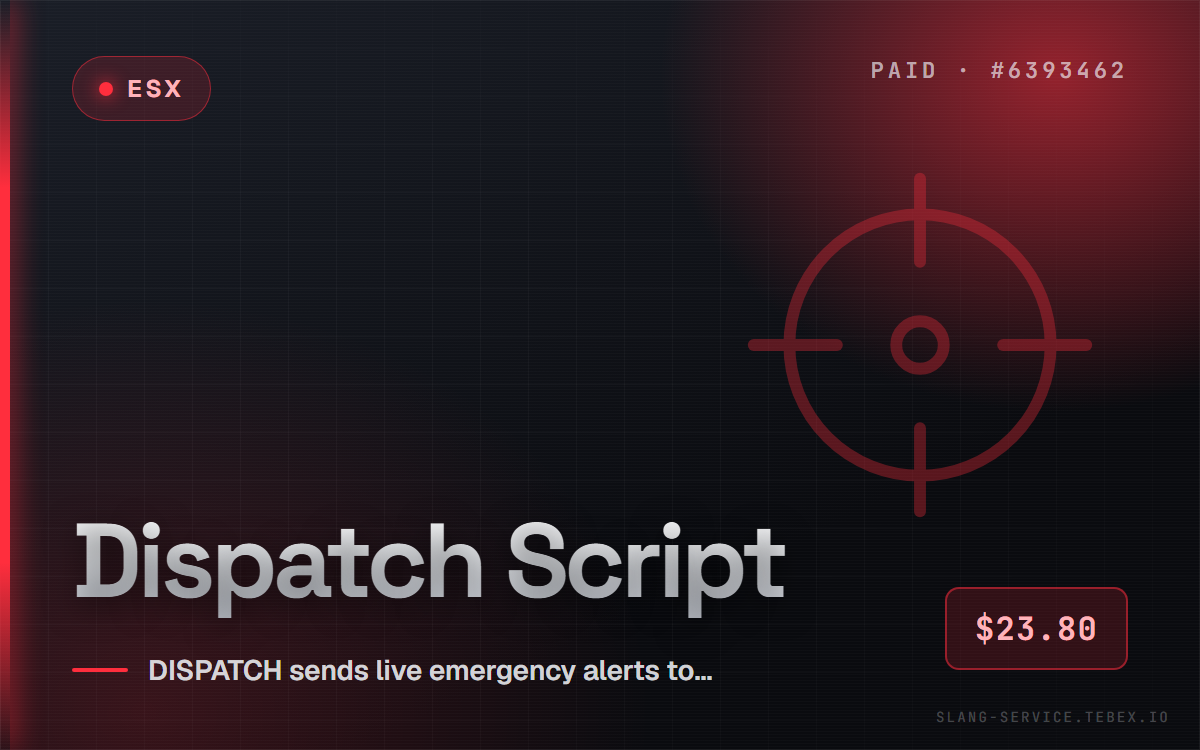 [ESX]Dispatch Script