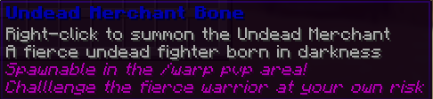 2x Undead Merchant Bones