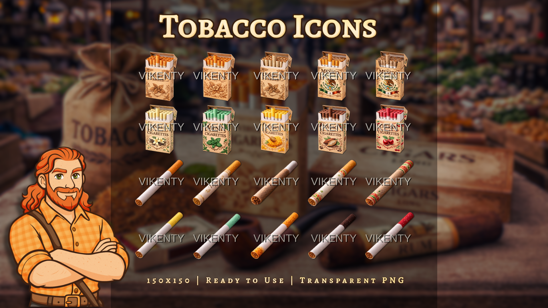 Tobacco  Icons x70 | 01