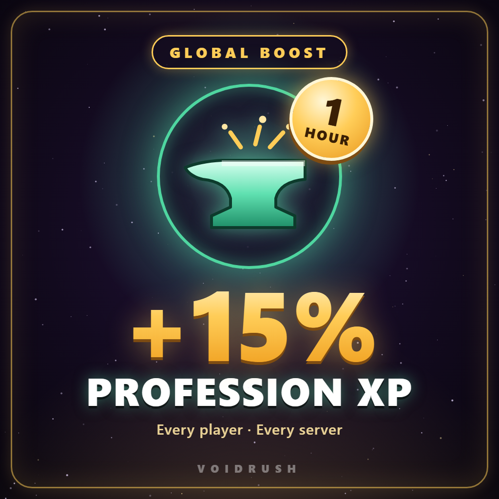 Global Profession 15% XP Boost (1 Hour)