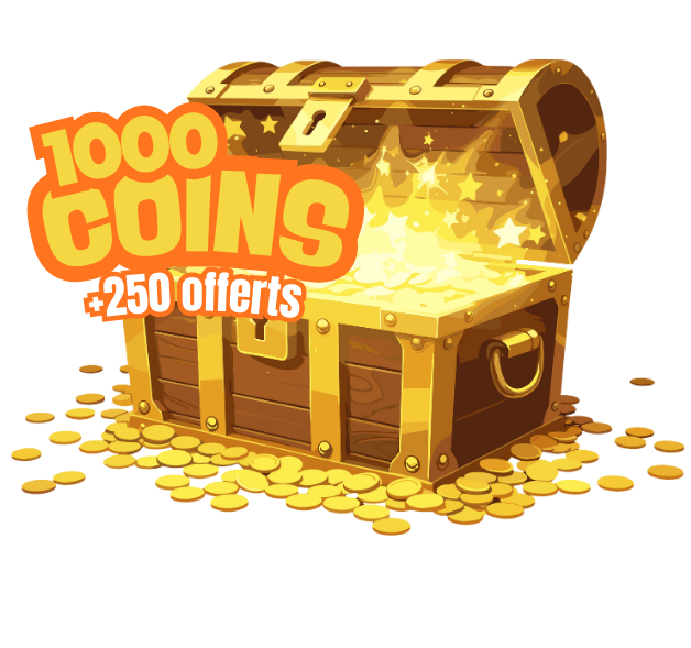 1000 Coins + 250 offert