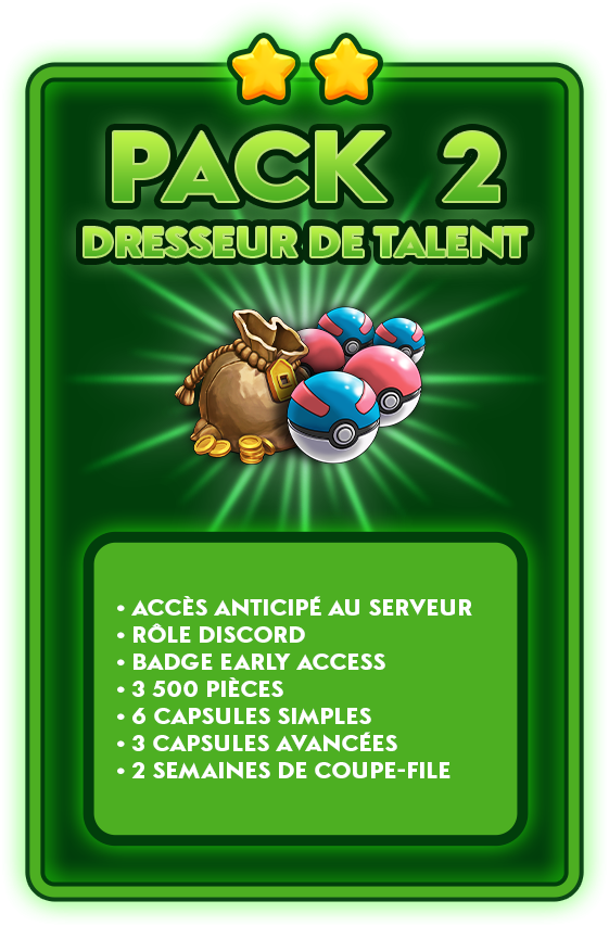 Pack Dresseur de Talent