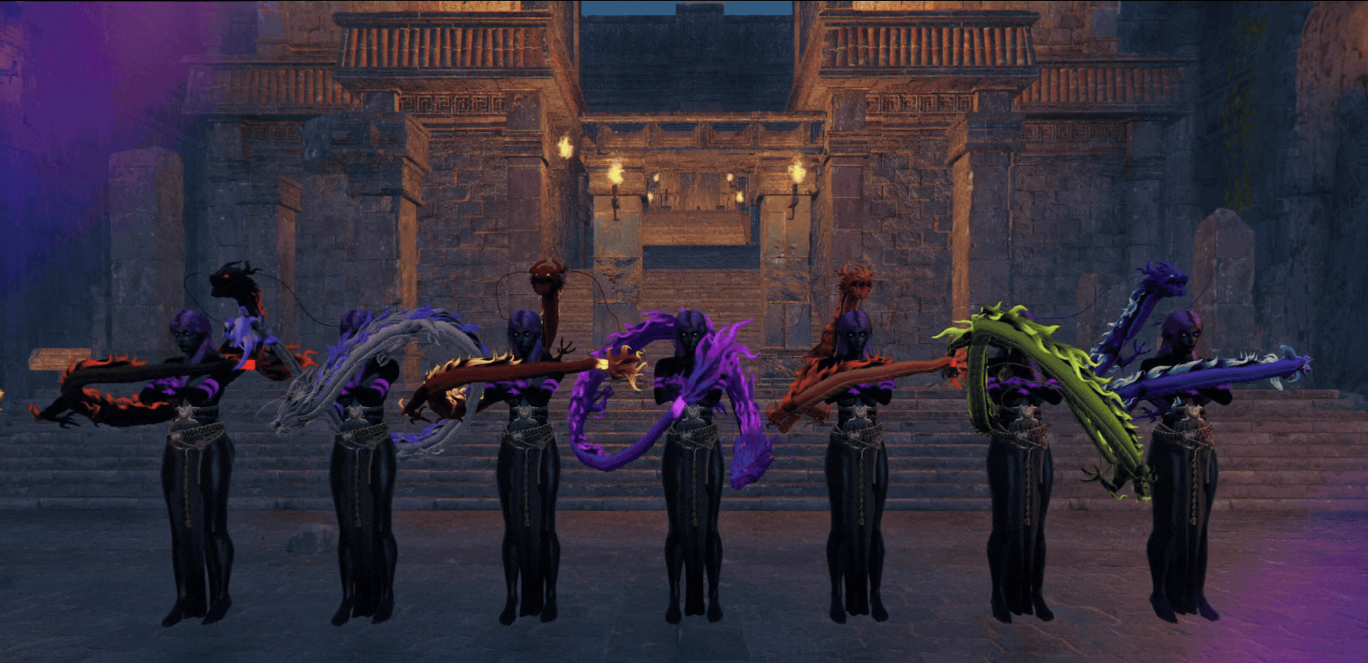 Swirl Dragons - 7 Color Variations