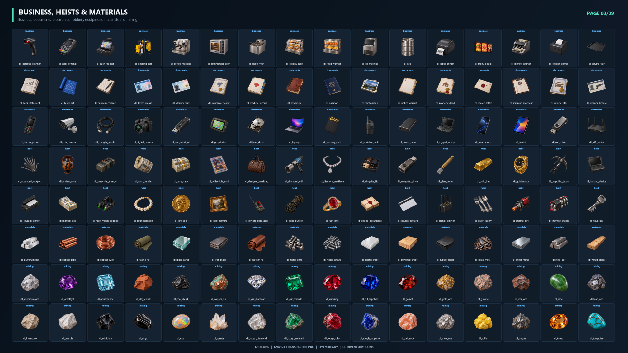 Inventory Icons | 1,924 Icons & Ready Configurations