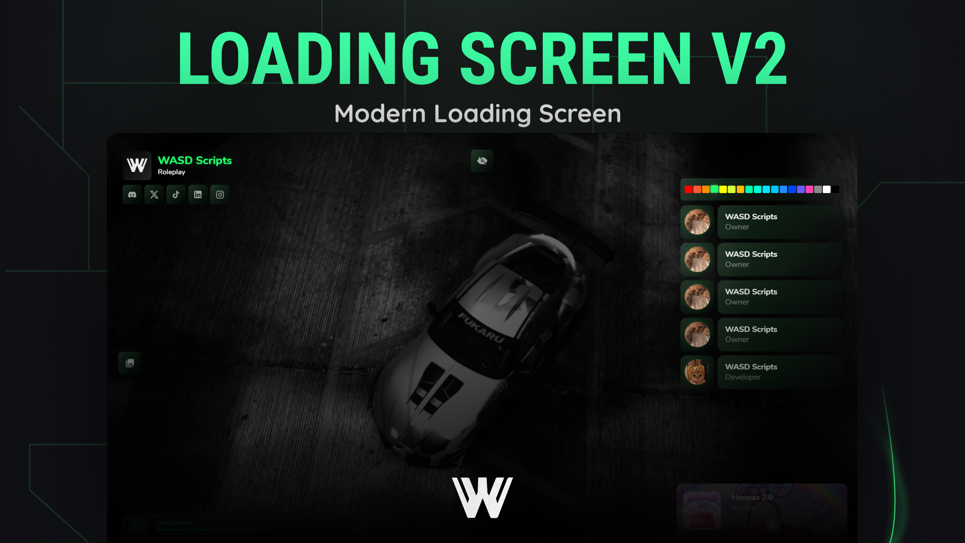 [Loading Screen V2]ESX QBCORE QBOX {OPEN}