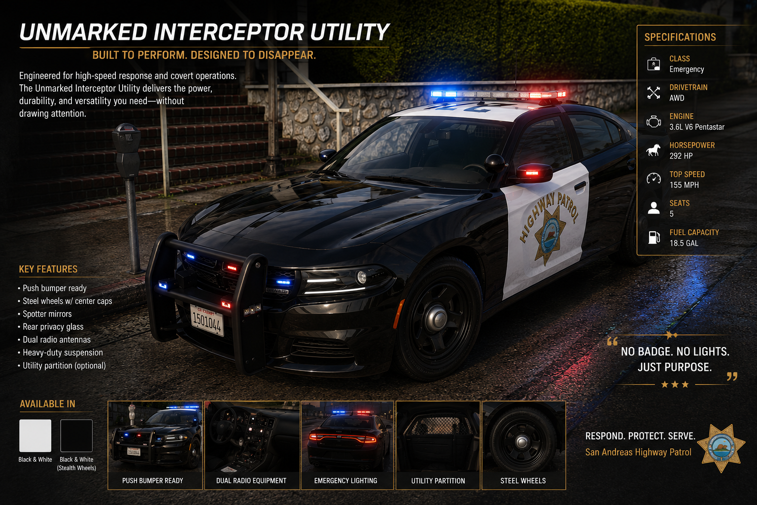 HP - 2018 Bravado Police Pursuit Sedan