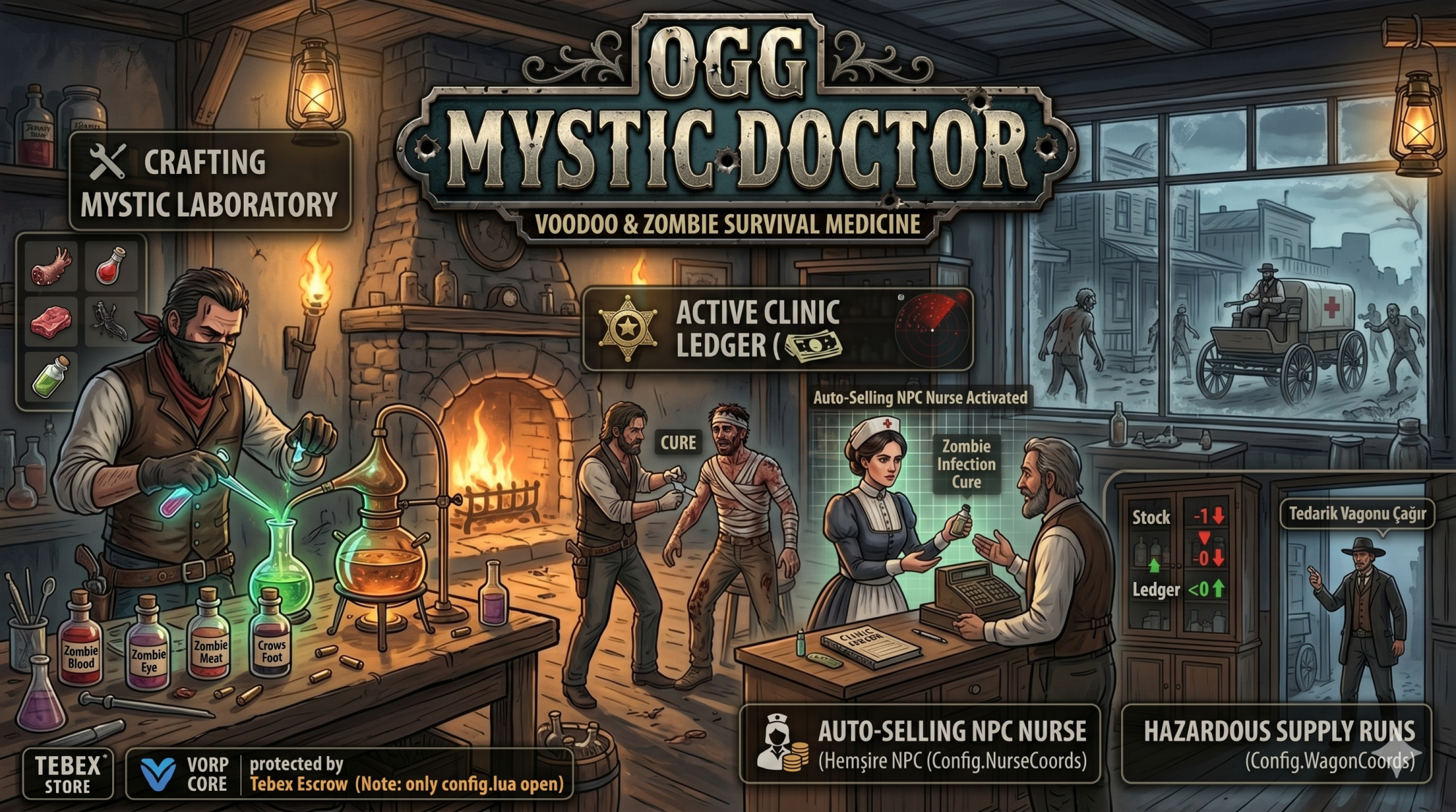 OGG Mystic Doctor - Voodoo & Zombie Survival Medical System!
