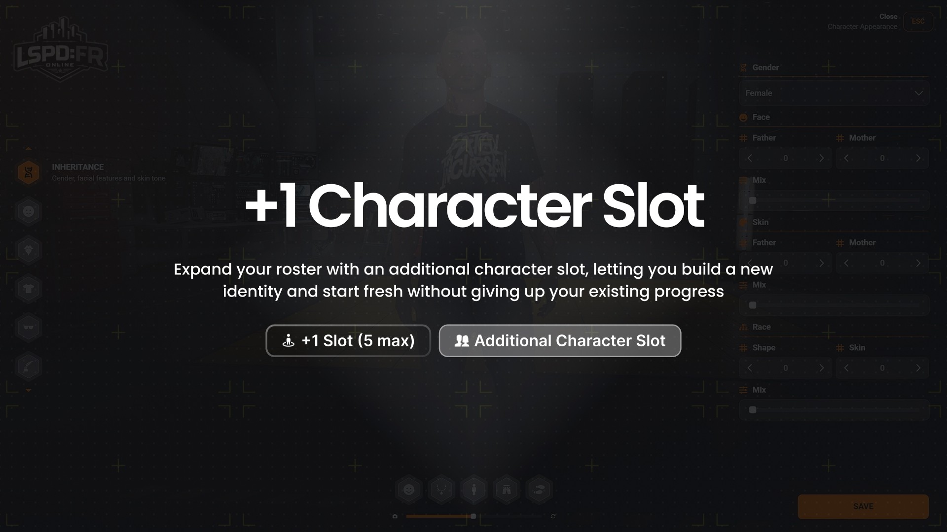 +1 Character Slot