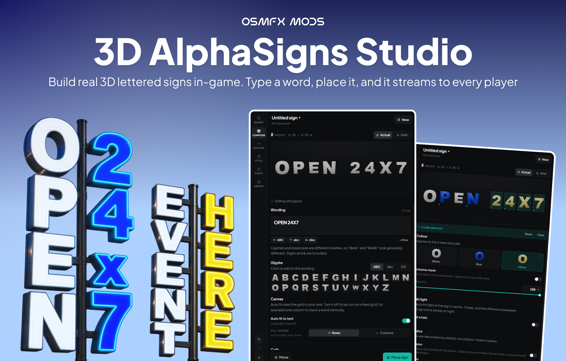[OPEN] AlphaSigns Studio | Standalone