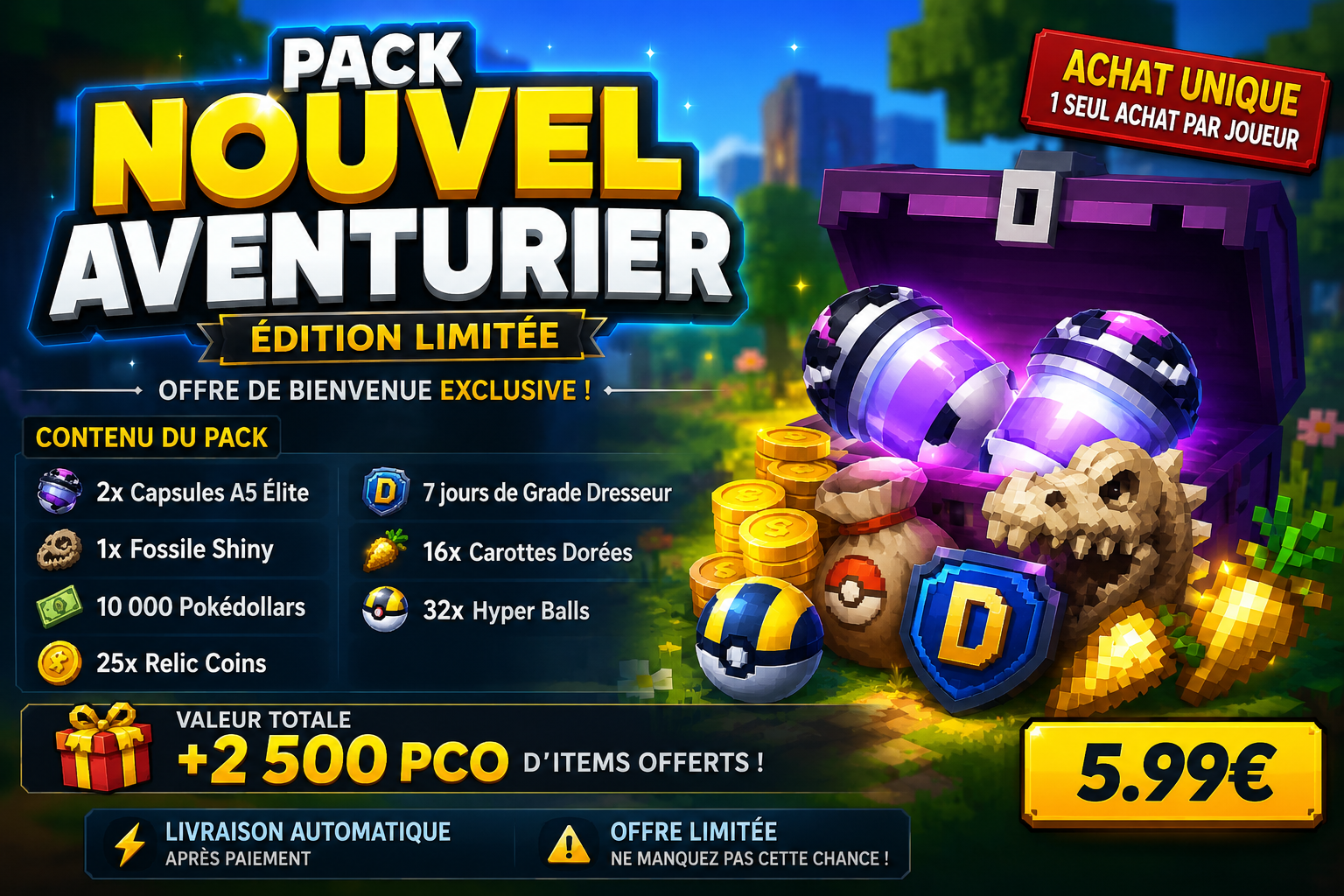🌍 PACK NOUVEL AVENTURIER