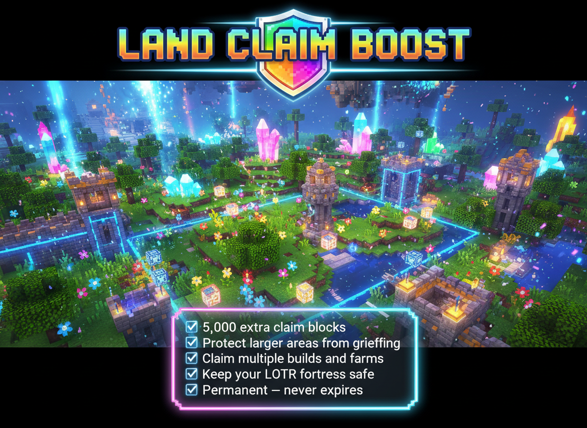 🌍 Land Claim Boost