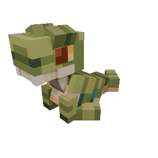 Sitting Raptor Plushie — cosmetic Plushies item on the NovaVoid Cat Civilization Minecraft server