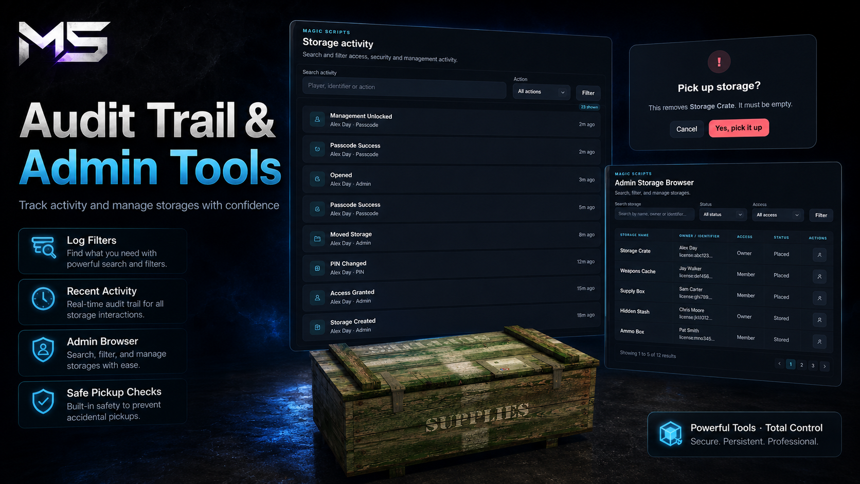 Magic Placeable Storage – FiveM Secure Storage System
